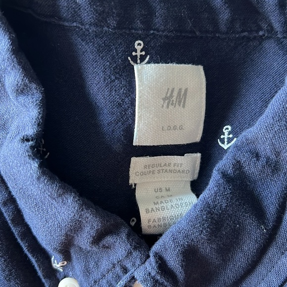 H&M Regular Fit Short-sleeved Oxford Shirt - Picture 5 of 6